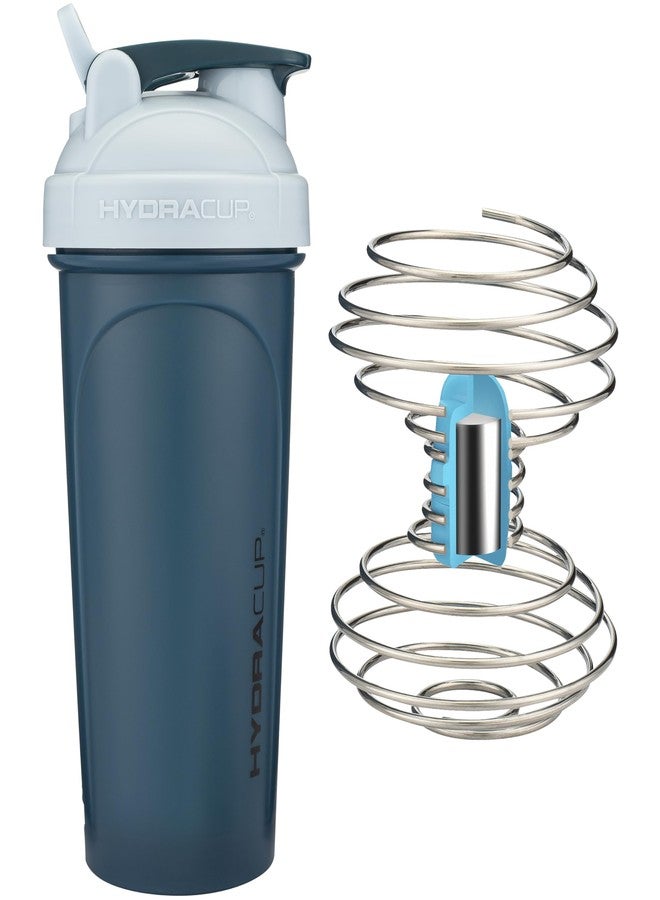 HYDRA CUP HydraCup Power Shaker w/Weighted Whisk, 28oz - Faster Mixing, Less Shaking Required, Clump-Free Protein Shakes, Shaker Cup (Polypropylene, Blue) - Image 1